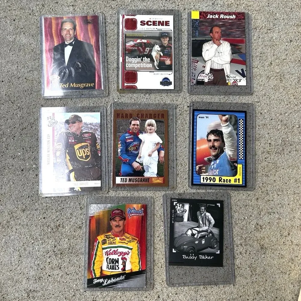 NASCAR Trading Cards‎ Lot Of 8